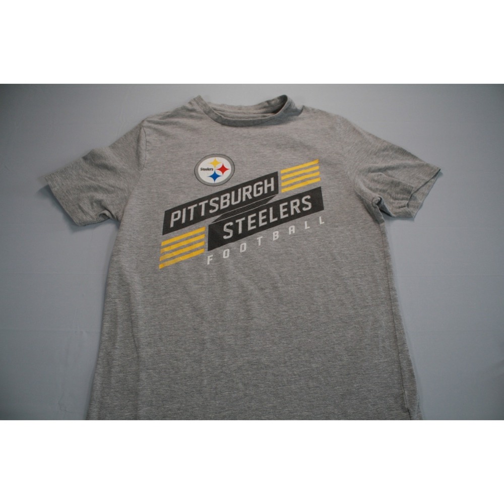 Pittsburgh‎ Steelers Football Graphic T-Shirt Heather Gray Mens Medium M NFL